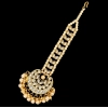 Dropship Women's Gold Color Imitation Pearl &amp; Kundan Maang Tikka 