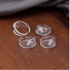 Dropship Women's Multi Color Assorted Design Toe Rings Combo Of 4 Pairs 