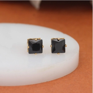 Generic Women's White & Black Color Stud Earrings Combo Of 12 Pairs 