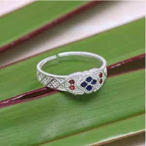 Generic Women's Multi Color Assorted Design Toe Rings Combo Of 3 Pairs 