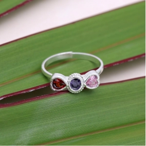 Generic Women's Multi Color Assorted Design Adjustable Toe Rings Combo Of 4 Pairs 