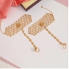 Dropship Women's Gold Plated Hathphool Adjustable Chain