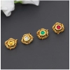 Dropship Women's Multi Color Kundan Nose Pin Combo Of 4 Pieces 