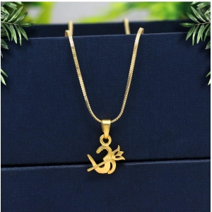 Generic Women's Gold Color Om Temple Locket 