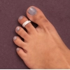 Dropship Women's Multi Color Assorted Design Toe Rings Combo Of 3 Pairs 