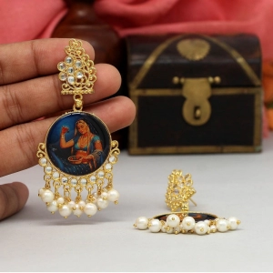 Generic Women's Multi Color Kundan Kundan Earrings 