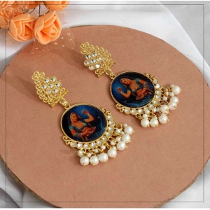 Generic Women's Multi Color Kundan Kundan Earrings 