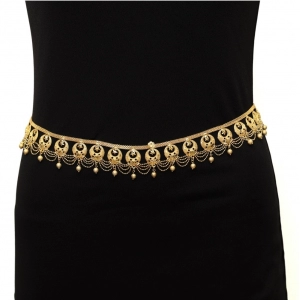 Generic Women's Gold Plated Kamarband Waist Belt For Women//Girls Adjustable Chain