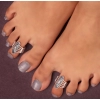 Dropship Women's Multi Color Assorted Design Adjustable Toe Rings Combo Of 2 Pairs 