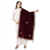 Women's Velvet Gotta Patti Dupatta (Purple, Length: 2.25 to 2.50 Mtr) Women's Velvet Gotta Patti Dupatta (Purple, Length: 2.25 to 2.50 Mtr)