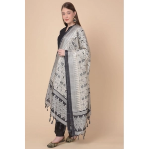 Generic Women's Art Silk Printed Dupatta (Multicolored, Length: 2.25 to 2.50 Mtr)
