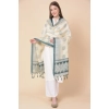 Women's Art Silk Printed Dupatta (Grey, Length: 2.25 to 2.50 Mtr)