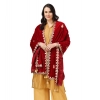 Women's Velvet Gotta Patti Dupatta (Maroon, Length: 2.25 to 2.50 Mtr) Women's Velvet Gotta Patti Dupatta (Maroon, Length: 2.25 to 2.50 Mtr)