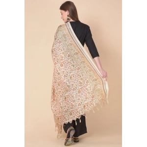 Generic Women's Art Silk Printed Dupatta (White, Length: 2.25 to 2.50 Mtr)