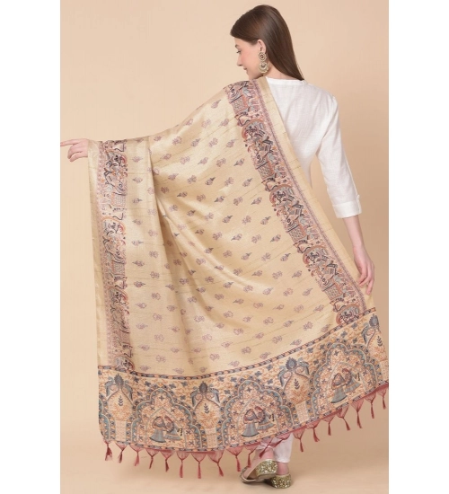 Women's Art Silk Printed Dupatta (Gold, Length: 2.25 to 2.50 Mtr) Women's Art Silk Printed Dupatta (Gold, Length: 2.25 to 2.50 Mtr)