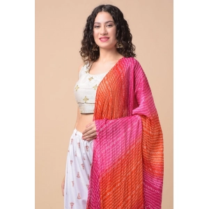 Generic Women's Chanderi Printed Dupatta (Multicolor, Length: 2.25 to 2.50 Mtr)