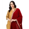 Women's Velvet Gotta Patti Dupatta (Maroon, Length: 2.25 to 2.50 Mtr) Women's Velvet Gotta Patti Dupatta (Maroon, Length: 2.25 to 2.50 Mtr)