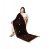 Women's Velvet Gotta Patti Dupatta (Brown, Length: 2.25 to 2.50 Mtr) Women's Velvet Gotta Patti Dupatta (Brown, Length: 2.25 to 2.50 Mtr)