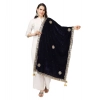 Women's Velvet Gotta Patti Dupatta (Blue, Length: 2.25 to 2.50 Mtr) Women's Velvet Gotta Patti Dupatta (Blue, Length: 2.25 to 2.50 Mtr)