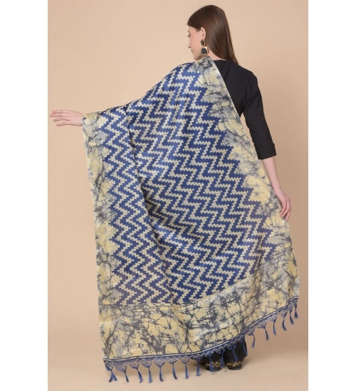 Women's Art Silk Printed Dupatta (Blue, Length: 2.25 to 2.50 Mtr) Women's Art Silk Printed Dupatta (Blue, Length: 2.25 to 2.50 Mtr)