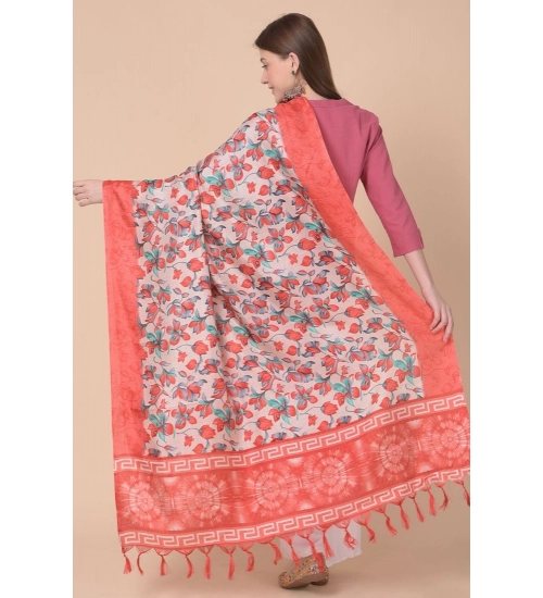 Women's Art Silk Printed Dupatta (Red, Length: 2.25 to 2.50 Mtr) Women's Art Silk Printed Dupatta (Red, Length: 2.25 to 2.50 Mtr)