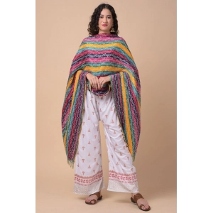 Generic Women's Chanderi Printed Dupatta (Multicolor, Length: 2.25 to 2.50 Mtr)