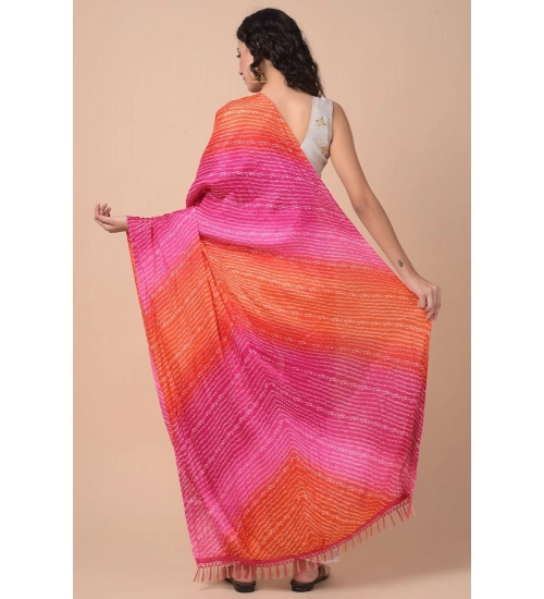 Women's Chanderi Printed Dupatta (Multicolor, Length: 2.25 to 2.50 Mtr)