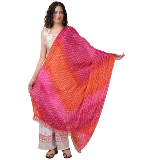 Women's Chanderi Printed Dupatta (Multicolor, Length: 2.25 to 2.50 Mtr)