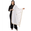 Women's Velvet Gotta Patti Dupatta (White, Length: 2.25 to 2.50 Mtr) Women's Velvet Gotta Patti Dupatta (White, Length: 2.25 to 2.50 Mtr)