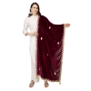 Women's Velvet Gotta Patti Dupatta (Purple, Length: 2.25 to 2.50 Mtr) Women's Velvet Gotta Patti Dupatta (Purple, Length: 2.25 to 2.50 Mtr)