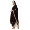 Women's Velvet Gotta Patti Dupatta (Brown, Length: 2.25 to 2.50 Mtr) Women's Velvet Gotta Patti Dupatta (Brown, Length: 2.25 to 2.50 Mtr)
