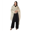 Women's Cotton Embroidered Dupatta (Off-White, Length: 2.25 to 2.50 Mtr)