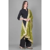 Women's Velvet Gotta Patti Dupatta (Olive, Length: 2.25 to 2.50 Mtr)