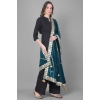 Women's Velvet Gotta Patti Dupatta (Teal, Length: 2.25 to 2.50 Mtr) Women's Velvet Gotta Patti Dupatta (Teal, Length: 2.25 to 2.50 Mtr)