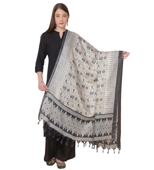 Women's Art Silk Printed Dupatta (Multicolored, Length: 2.25 to 2.50 Mtr)