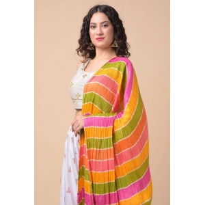 Generic Women's Chanderi Printed Dupatta (Multicolor, Length: 2.25 to 2.50 Mtr)