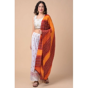 Generic Women's Chanderi Printed Dupatta (Multicolor, Length: 2.25 to 2.50 Mtr)