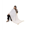 Women's Velvet Gotta Patti Dupatta (White, Length: 2.25 to 2.50 Mtr) Women's Velvet Gotta Patti Dupatta (White, Length: 2.25 to 2.50 Mtr)