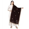 Women's Velvet Gotta Patti Dupatta (Brown, Length: 2.25 to 2.50 Mtr) Women's Velvet Gotta Patti Dupatta (Brown, Length: 2.25 to 2.50 Mtr)