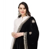 Women's Velvet Gotta Patti Dupatta (Black, Length: 2.25 to 2.50 Mtr) Women's Velvet Gotta Patti Dupatta (Black, Length: 2.25 to 2.50 Mtr)