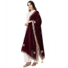 Women's Velvet Gotta Patti Dupatta (Purple, Length: 2.25 to 2.50 Mtr) Women's Velvet Gotta Patti Dupatta (Purple, Length: 2.25 to 2.50 Mtr)