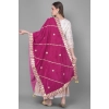 Women's Velvet Gotta Patti Dupatta (Purple, Length: 2.25 to 2.50 Mtr)