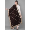 Women's Velvet Gotta Patti Dupatta (Brown, Length: 2.25 to 2.50 Mtr) Women's Velvet Gotta Patti Dupatta (Brown, Length: 2.25 to 2.50 Mtr)