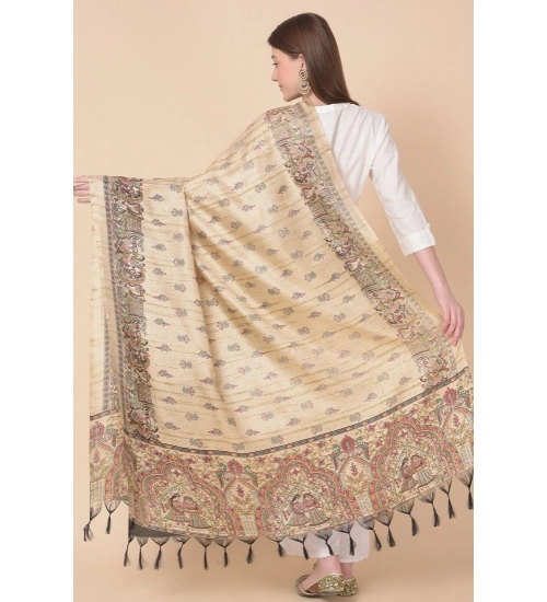 Women's Art Silk Printed Dupatta (Gold, Length: 2.25 to 2.50 Mtr) Women's Art Silk Printed Dupatta (Gold, Length: 2.25 to 2.50 Mtr)
