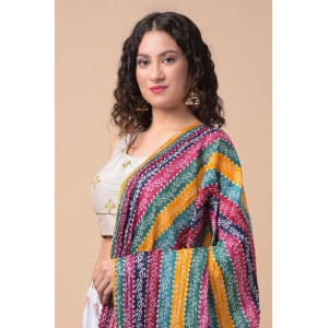 Generic Women's Chanderi Printed Dupatta (Multicolor, Length: 2.25 to 2.50 Mtr)