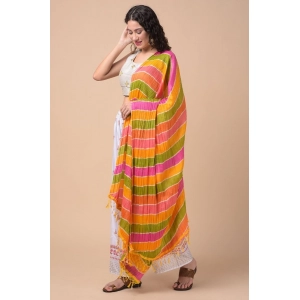 Generic Women's Chanderi Printed Dupatta (Multicolor, Length: 2.25 to 2.50 Mtr)