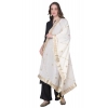 Women's Velvet Gotta Patti Dupatta (White, Length: 2.25 to 2.50 Mtr) Women's Velvet Gotta Patti Dupatta (White, Length: 2.25 to 2.50 Mtr)