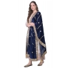 Women's Velvet Gotta Patti Dupatta (Navy, Length: 2.25 to 2.50 Mtr) Women's Velvet Gotta Patti Dupatta (Navy, Length: 2.25 to 2.50 Mtr)