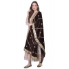 Women's Velvet Gotta Patti Dupatta (Brown, Length: 2.25 to 2.50 Mtr) Women's Velvet Gotta Patti Dupatta (Brown, Length: 2.25 to 2.50 Mtr)