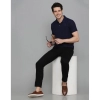Men's Casual Half Sleeve Solid Cotton Blended Polo Neck T-shirt (Navy Blue) Men's Casual Half Sleeve Solid Cotton Blended Polo Neck T-shirt (Navy Blue)